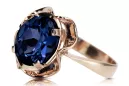 Ring Sapphire Original Vintage 14K Rose Gold Vintage vrc206r